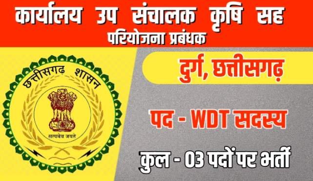 Wcdc durg recruitment 2022