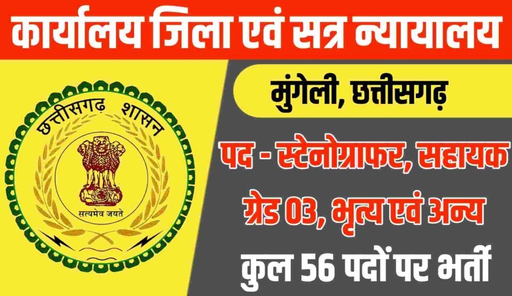 District Court Mungeli Vacancy 2023